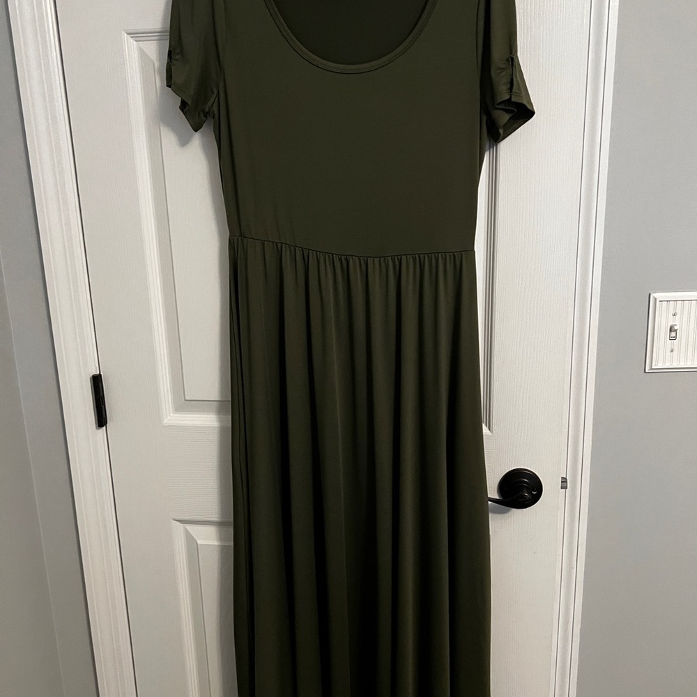 LuLaRoe Green Maxi Sundress